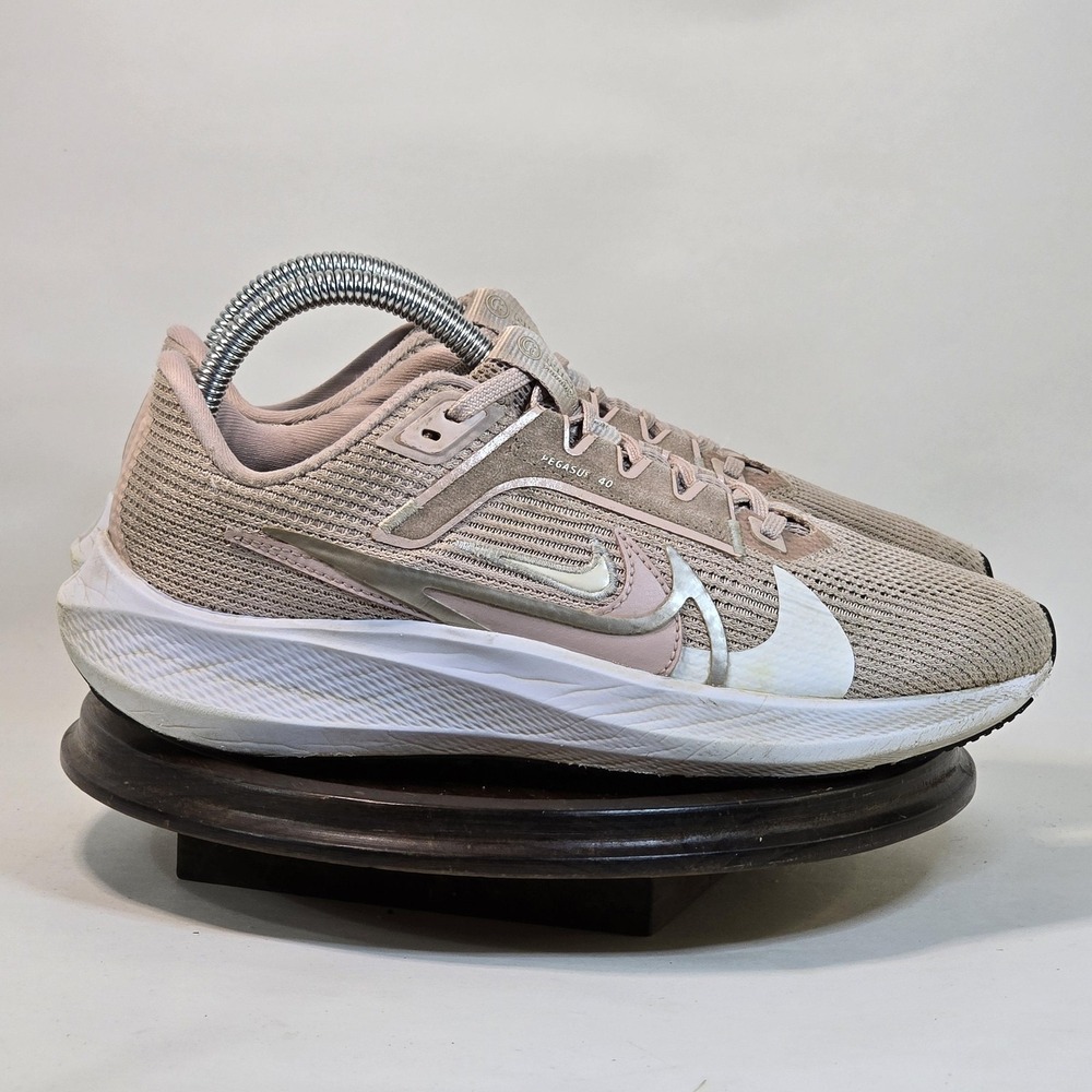Nike Pegasus 40 Shoes Womens Size 7.5 Pink White Running FQ0208 601 Sneaker